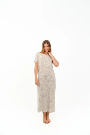 floral long night shirt - Image 3
