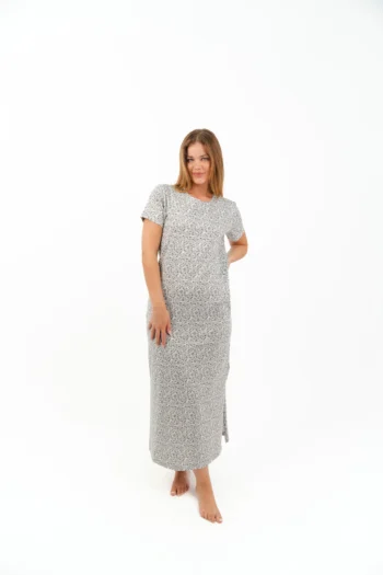floral long night shirt