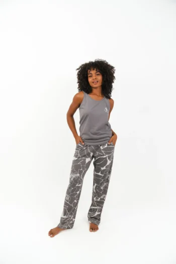 Floral pants pyjama set - Image 3