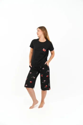 strawberry capri pyjama set - Image 2