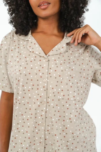 buttoned pyjama pants set - Image 3