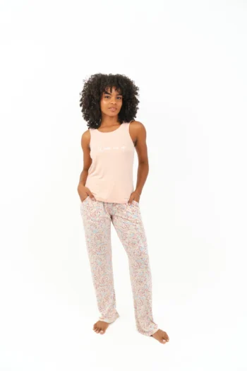 printed pyjama pants set