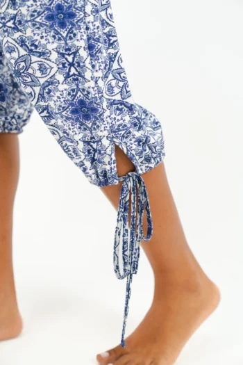 printed pyjama capri set - Image 4