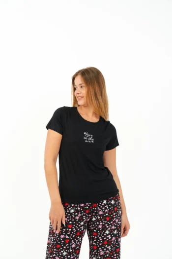 printed capri pyjama set - Image 2